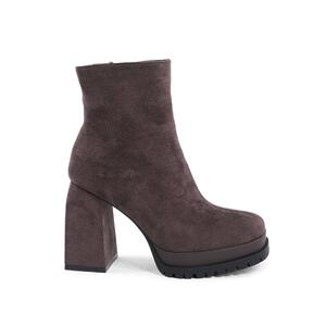 Fabric Ankle Boot with 10cm Heel