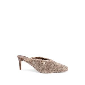 Plush Textured Mules with 5cm Heels