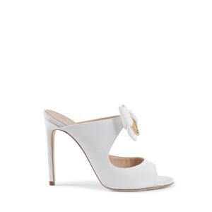 High Heel Mule with Bow Detail