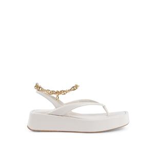 Gold Chain Wedge Sandals