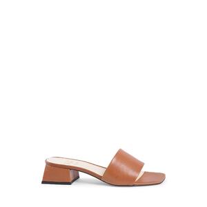 Leather  Sandals with 4cm Heel