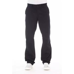 Alpha Studio Men's Blue Cotton Jeans & Pant