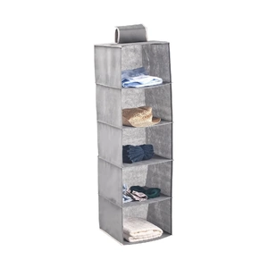 CARLA HOME 5 Tier Shelf Hanging Closet Organizer and Storage for Clothes