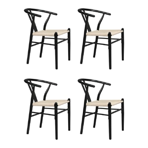 4x Dining Chairs Wooden Hans