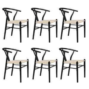 6x Dining Chairs Wooden Hans