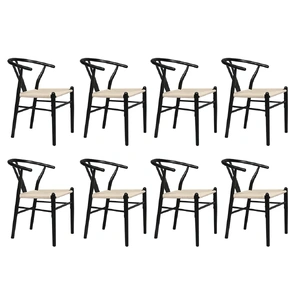 8x Dining Chairs Wooden Hans