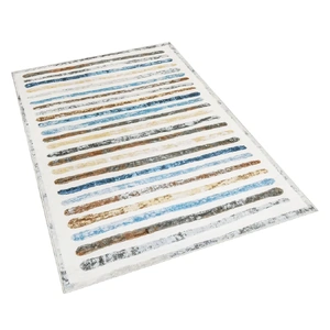 Marlow Floor Rug Short Pile Washable Carpet Soft Plush Non Slip Stripe