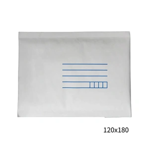 120x180mm White Padded Envelope with Printed Address Lines