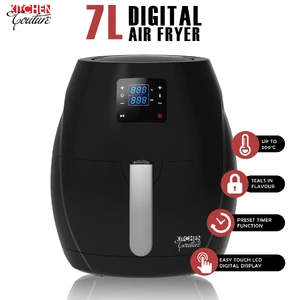Kitchen Couture 7L Digital Air Fryer Black