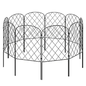 Mountview 10 Pcs Garden Fence Border Rustproof Metal