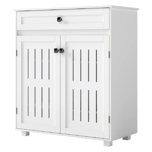 Shoe Cabinet Door Storage Rack Cupboard White