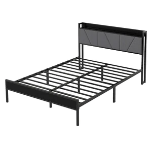 Bed Frame Steel Base with Headboard