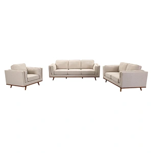 3+2 Seater Sofa Fabric Lounge Set Living Room Couch Wooden Frame