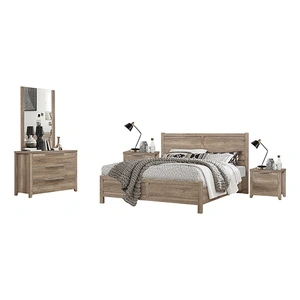 Bedroom Suite Wood Like Mdf Structure Size Bed Bedside