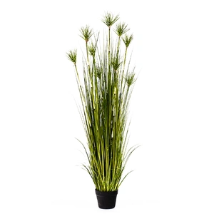 Purple Artificial Indoor Potted Papyrus Plant Tree Artificial Simulation Decorative