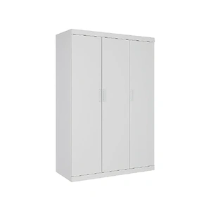 3 Door White Wardrobe