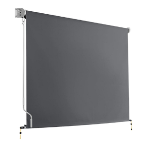 Retractable Straight Drop Roll Down Awning Garden Patio Screen