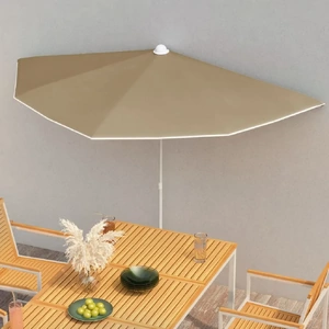 Garden Half Parasol with Pole
