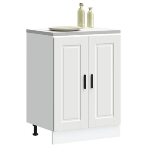 Kitchen Base Cabinet Porto White Engineered Wood