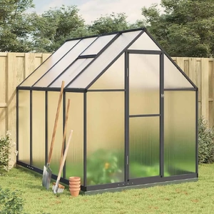 Greenhouse with Base Frame Anthracite Aluminium