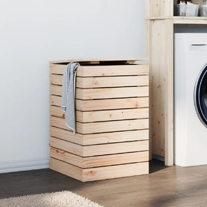 Laundry Hamper Solid Wood Pine