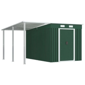Garden Shed with Extended Roof Steel