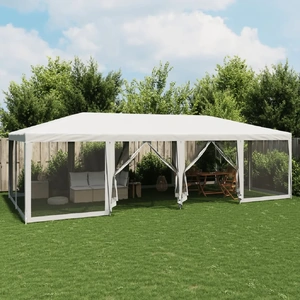 Party Tent with 12 Mesh Sidewalls HDPE