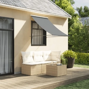 Retractable Awning Anthracite Fabric and Steel