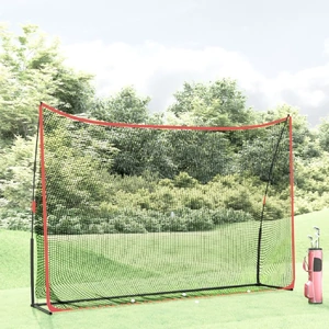 Golf Practice Net Black and Polyester