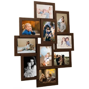 Collage Photo Frame for Picture Dark MDF