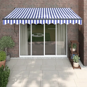 Retractable Awning and White Fabric and Aluminium