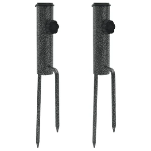 Parasol Stands with Spikes Galvanised Steel