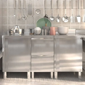 Commercial Kitchen Cabinets 3 Piece Stainless Steel
