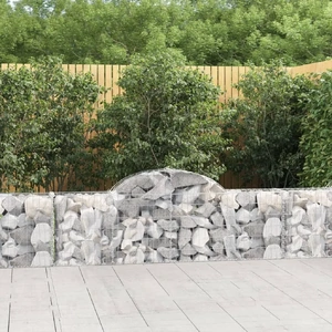 Arched Gabion Baskets Galvanised Iron