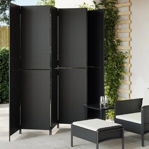 Room Divider 6 Panels Poly Rattan