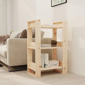 Book Cabinet/Room Divider 60 x 35 x 91 cm Solid Wood Pine
