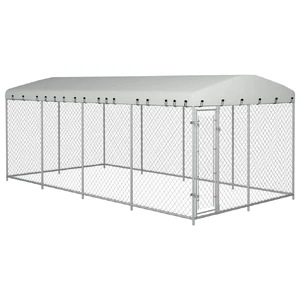 Outdoor Dog Kennel 8x4x2.3 m