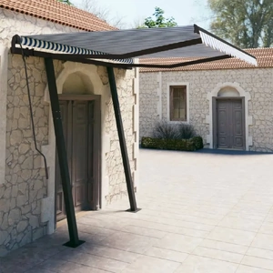 Manual Retractable Awning with Posts