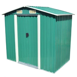 Garden Storage Shed Metal 204x132x186 cm