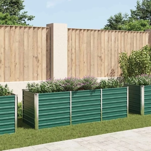 Garden Raised Bed Galvanised Steel Green