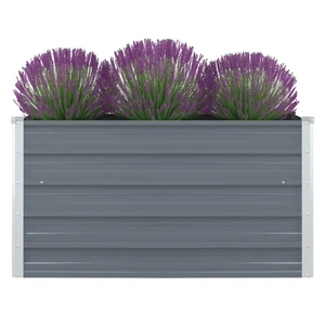 Raised Garden Bed 100x100x45 cm Galvanised Steel