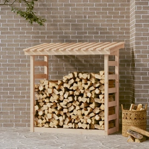 Firewood Rack Solid Wood Pine