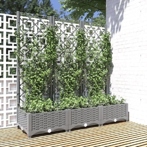 Garden Planter with Trellis PP