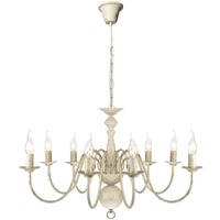 Antique Metal Chandelier 8 E14 Bulbs
