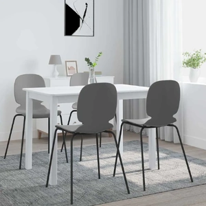 Dining Table 114 by 71 by 75 cm Solid Rubber Wood