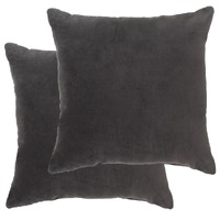 Cushions Cotton Velvet 2 pcs 45 by 45 cm