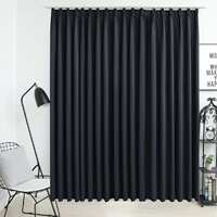 Blackout Curtain with Hooks 290 by 245 cm