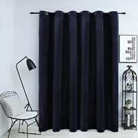 Blackout Curtain with Metal Rings Velvet 290 by 245 cm