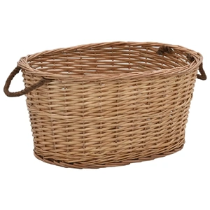 Firewood Basket with Carrying Handles Willow