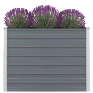 Raised Garden Bed 100 by 100 by 77 cm Galvanised Steel